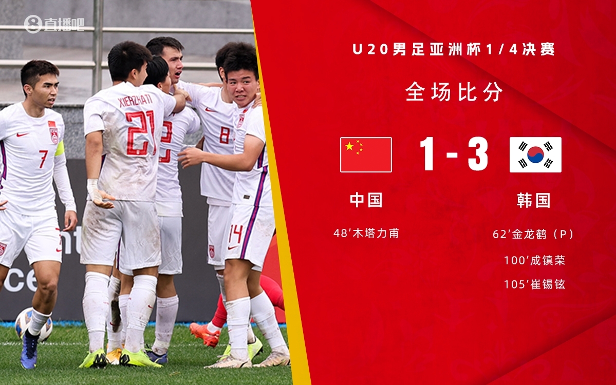 復(fù)仇！U22國足絕殺復(fù)仇韓國，2年前U20亞洲杯加時憾負(fù)無緣世青賽