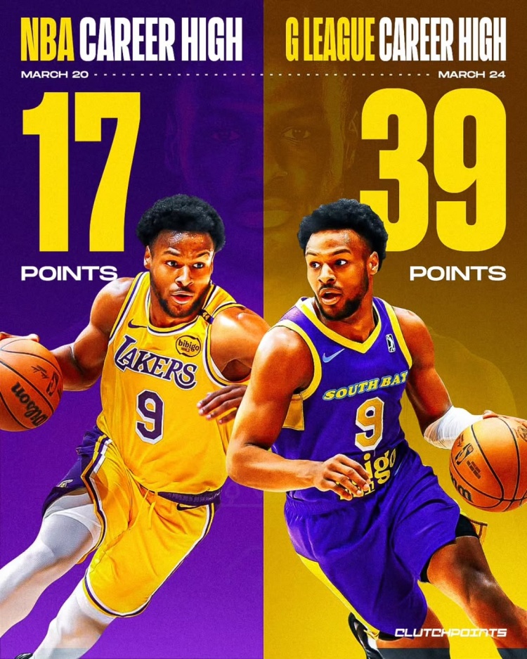 在進步！布朗尼一周內先后創下個人NBA和G聯盟單場得分新紀錄
