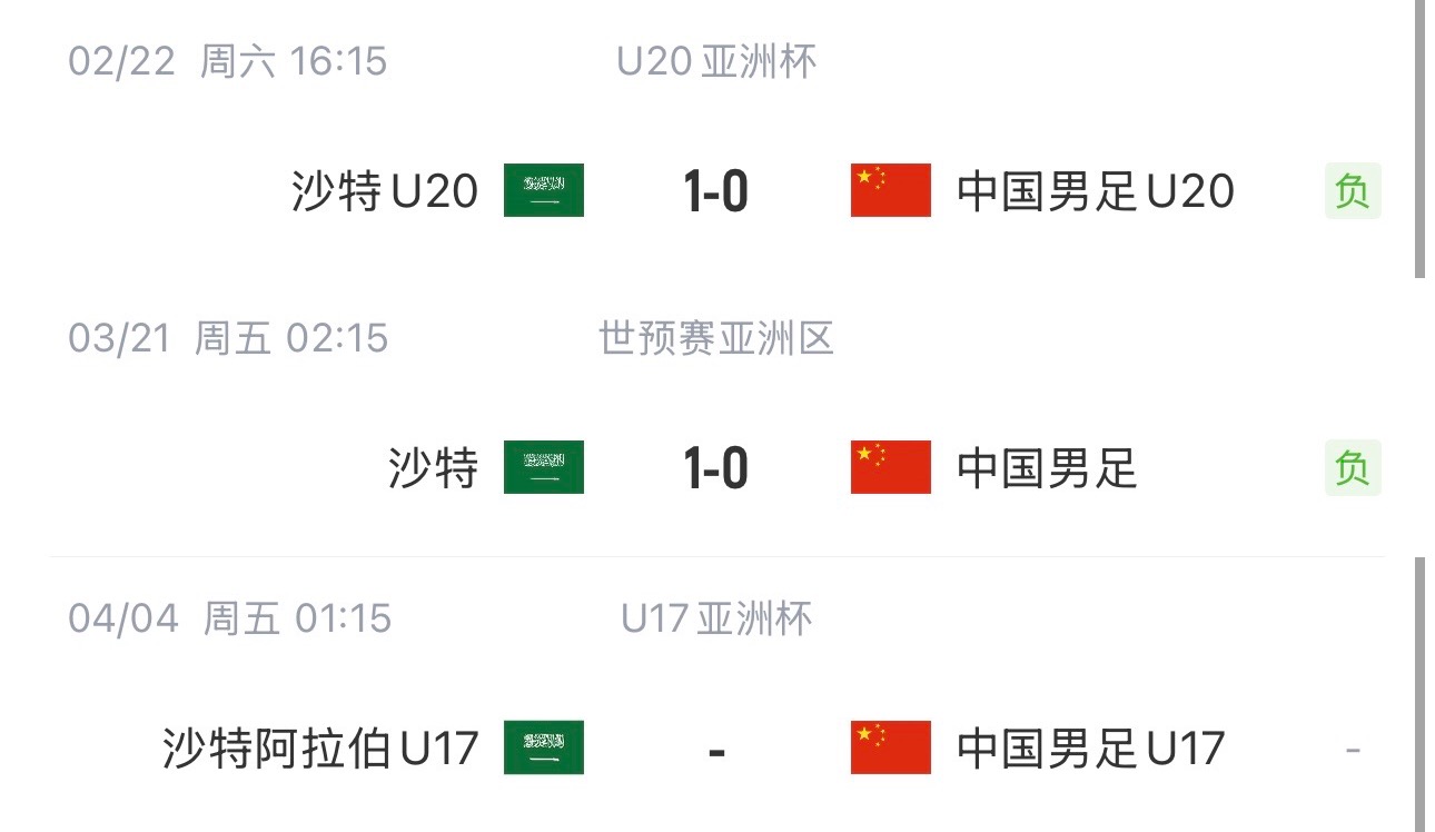 國字號三遇沙特！國少U17亞洲杯首戰對陣沙特，此前國足&國青均負